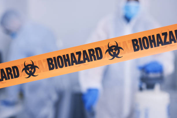 Professional Blood Cleanup technician working in Seaside, CA